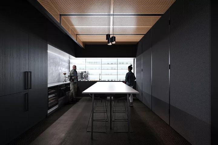 暗黑驚鴻 HillamArchitects澳大利亞總部辦公空間設(shè)計(jì)欣賞