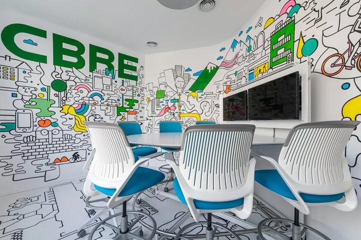 CBRE世邦魏理仕羅馬尼亞總部辦公空間設(shè)計(jì)欣賞